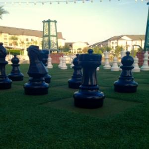 Allisons BackyardArt - Chess Game 